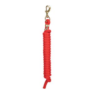 Weaver Poly Lead Rope with Solid Brass 225 Snap Red 5/8 in. x 10 ft.image
