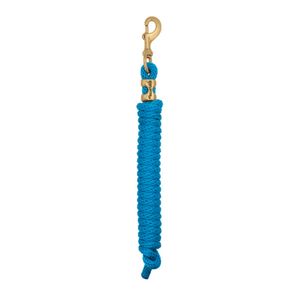 Weaver Poly Lead Rope with Solid Brass 225 Snap Blue 5/8 in. x 10 ft.image