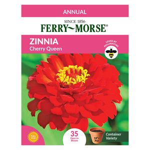 Cherry Queen Zinnia Seed Packetimage