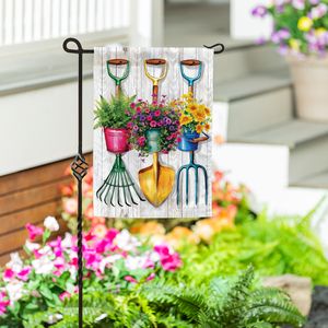 Evergreen Garden Tool Garden Flagimage