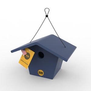 Plastic Wren House Blueimage