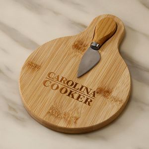 51016 Carolina Cooker Bamboo Cheeseboard with Knifeimage