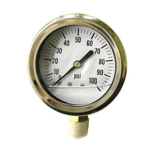 Green Leaf 2-1/2 in. 100 PSI Liquid Filled Pressure Gaugeimage