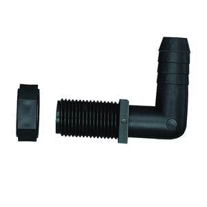 Green Leaf 3/8 in. Barb x 11/16 in. Male Union Polypropylene Hose Elbowimage