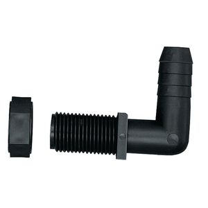 Green Leaf 1/2 in. Barb x 11/16 in. Male Union Polypropylene Hose Elbowimage