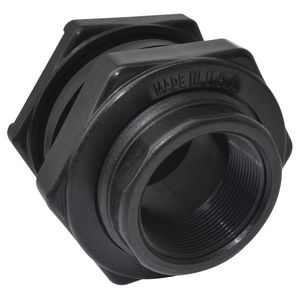 Green Leaf 1/2 in. Polymer Bulkhead Tank Fitting with Gasketimage
