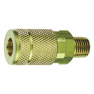 Tru-Flate 1/4 in. Male NPT Brass Air Line Couplerimage