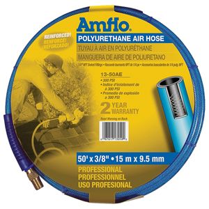 Amflo 3/8 in. x 50 ft. Polyurethane Air Hose with 1/4 in. Male Pipe Threadimage
