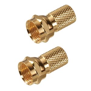 Zenith RG6 Twist-On F Connector, Goldimage