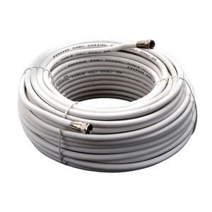 Zenith 100 ft. White RG6 Coaxial Cable with F Connectorsimage