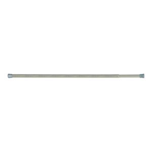 Simple Spaces 36 to 63 in. Brushed Nickel Spring Tension Shower Curtain Rodimage