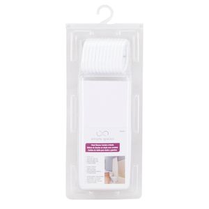 Simple Spaces 70 in. x 72 in. White Vinyl Shower Curtainimage