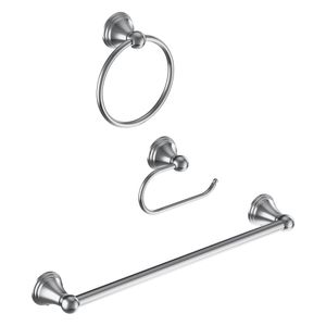 Moen Preston 3-Piece Chrome Bath Hardware Set with Hardwareimage