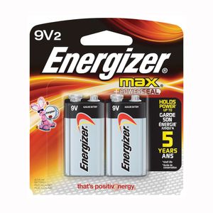 Energizer MAX 9V Alkaline Battery, 2-Packimage
