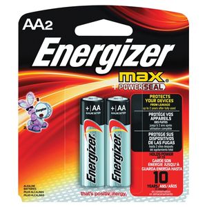 Energizer Battery Max AA Alkaline Battery, 2-Pieceimage