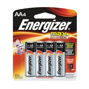 Energizer MAX AA Alkaline Battery, 4-Packimage