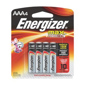 Energizer MAX AAA Alkaline Batteries, 4-Packimage