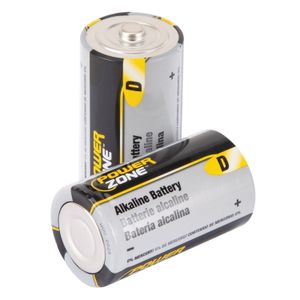 PowerZone 1.5 V D Alkaline Batteries, 4-Packimage