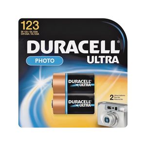 Duracell Ultra 123 3 V Lithium Photo Batteryimage