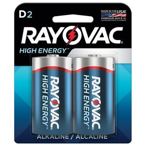 Rayovac High Energy D Alkaline Batteries, 2-Packimage