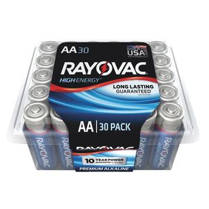 Rayovac AA 750 mAh Alkaline Battery, 30-Packimage