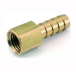 Anderson Metals 1/2 in. Barb x 1/4 in. FPT Brass Hose Adapterimage