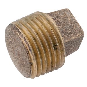 Anderson Metal 1/4 in. Solid Red Brass Pipe Plugimage