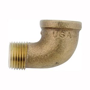 Anderson Metals 1/4 in. 90-Degree Brass Street Pipe Elbowimage