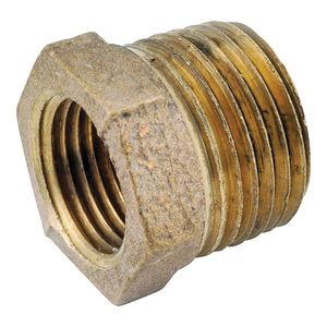 Anderson Metals 1/4 in. x 1/8 in. Brass Hex Reducing Bushingimage