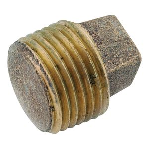 Anderson Metals 3/8 in. Solid Red Brass Pipe Plugimage