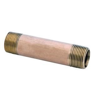 Anderson Metals 3/8 in. x 2 in. Brass Pipe Nippleimage