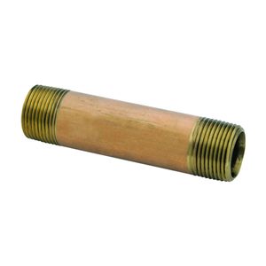 Anderson Metal 3/8 in. x 3 in. Brass Pipe Nippleimage