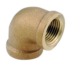 Anderson Metals 1/2 in. 90-Degree Brass Pipe Elbowimage
