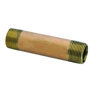 Anderson Metals 1/2 in. x 6 in. Brass Pipe Nippleimage