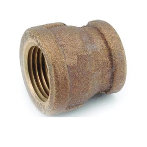 Anderson Metal 3/4 in. x 1/2 in. Brass Female Iron Pipe Thread Reducing Pipe Couplingimage