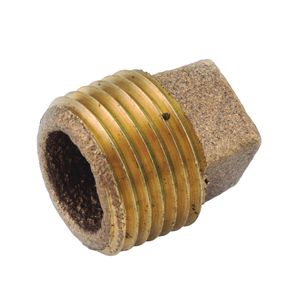 Anderson Metals 1 in. Cored Brass Pipe Plugimage