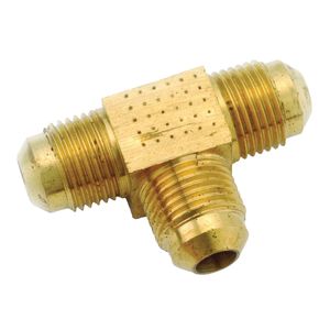 Anderson Metal 1/4 in. Brass Flare Tube Union Teeimage