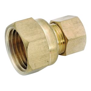 Anderson Metal 1/4 in. Brass Compression x Female Iron Pipe Thread Couplingimage