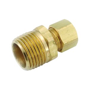 Anderson Metals 1/2 in. Compression x 1/2 in. Male Pipe Thread Brass Pipe Connectorimage