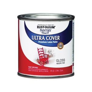 Rust-Oleum 1/2 pt. Gloss Apple Red Painters Touch Ultra Cover Latex Paintimage
