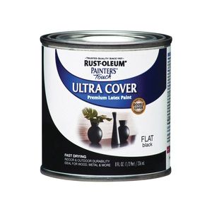 Rust-Oleum 1/2 pt. Painters Touch Ultra Cover Flat Black Paintimage