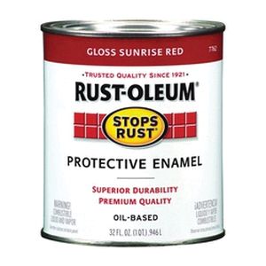 Rust-Oleum 1 qt. Sunrise Red Gloss Oil-Based Protective Enamel Paintimage
