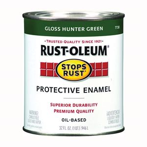 Rust-Oleum Stops Rust 1 qt. Gloss Hunter Green Protective Enamel Paintimage