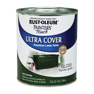 Rust-Oleum Painters Touch Ultra Cover 1 qt. Gloss Hunter Green Latex Paintimage