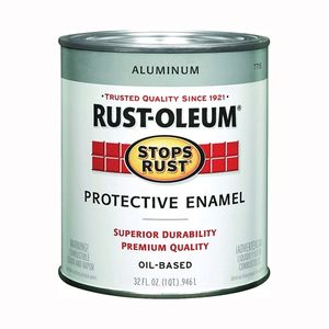 Rust-Oleum 1 qt. Aluminum Metallic Oil-Based Protective Enamel Paintimage