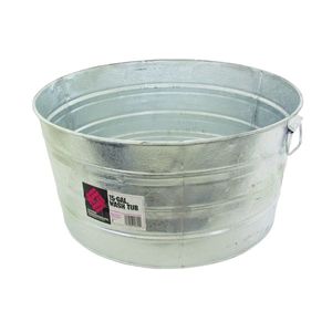 Behrens 11 gal. Round Hot Dipped Washtubimage