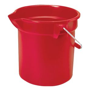 Rubbermaid 10 qt. Round Red Bucketimage