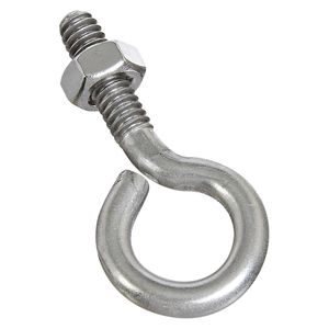 National Hardware 1/4 in. x 2 in. Stainless Steel Eye Bolt with Nutimage