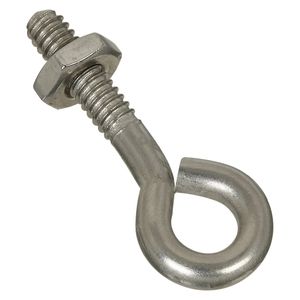 National Hardware 3/16 in. x 1-1/2 in. Stainless Steel Eye Bolt with Nutimage