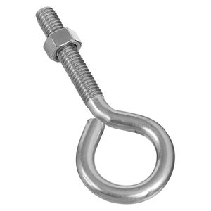 National Hardware 3/8 in. x 4 in. Stainless Steel Eye Bolt with Hex Nutimage